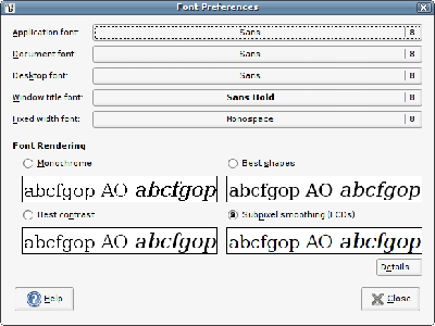 系统字体设置