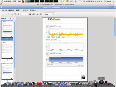 pnp4nagios 输出的 pdf