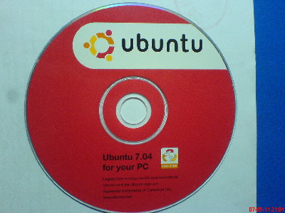 唉。我是想下来的。这就是ubuntu的光盘！