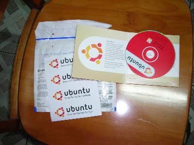 ubuntu寄来的光盘