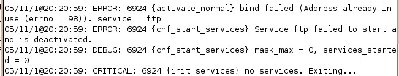 这是启动xinetd运行时的错误