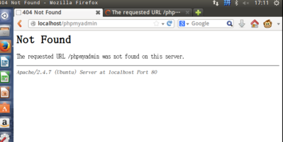 最后在浏览器中打开PHPmyadmin是出现的错误
