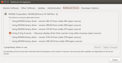 Ubuntu16.04更换NVIDIA显卡驱动的问题