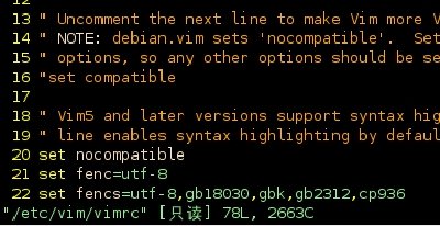 gvim + murphy + /etc/vim/vimrc