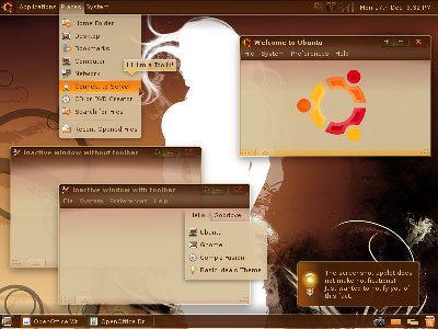 传说中的ubuntu 8.04全新主题样式