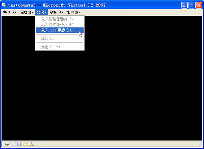 载入ubuntu8.04的iso文件，准备安装