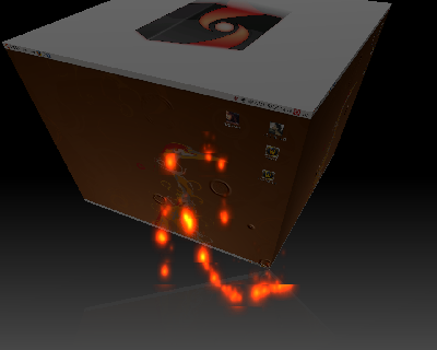火  水滴  3D