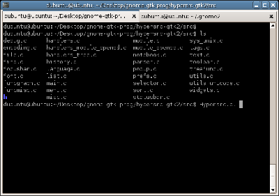 运行 Hypersrc 的方法: 进入欲查看或修改的源码所在目录, 键入 Hypersrc.pl 命令即可( 注意:不是命令 hypersrc ,它是不能直接运行的).