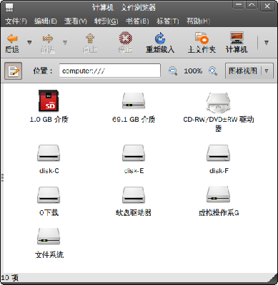 Linux Ubuntu SD卡图标