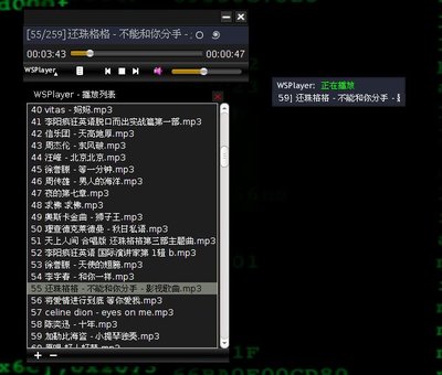 WSPlayer界面 + Mini小窗口