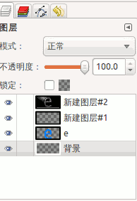 最后填充背景前的图层面板