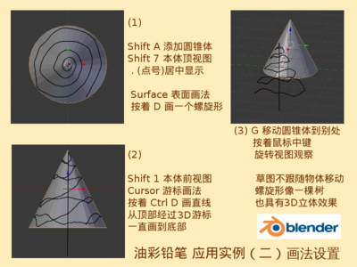 油彩铅笔画法设置