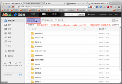 chrome+apt-get install的flashplugin-installer，不能正常显示一些图片