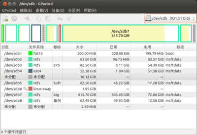/dev/sdb<br />gpt+efi