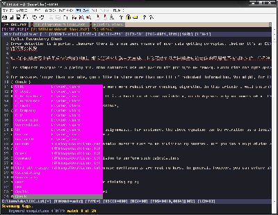 Vim7.0b 语法检查、输入候选列表、标签页