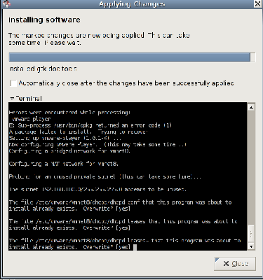 VMPlayer's problem