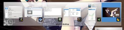 alt+tab可以设置同时也包括显示桌面